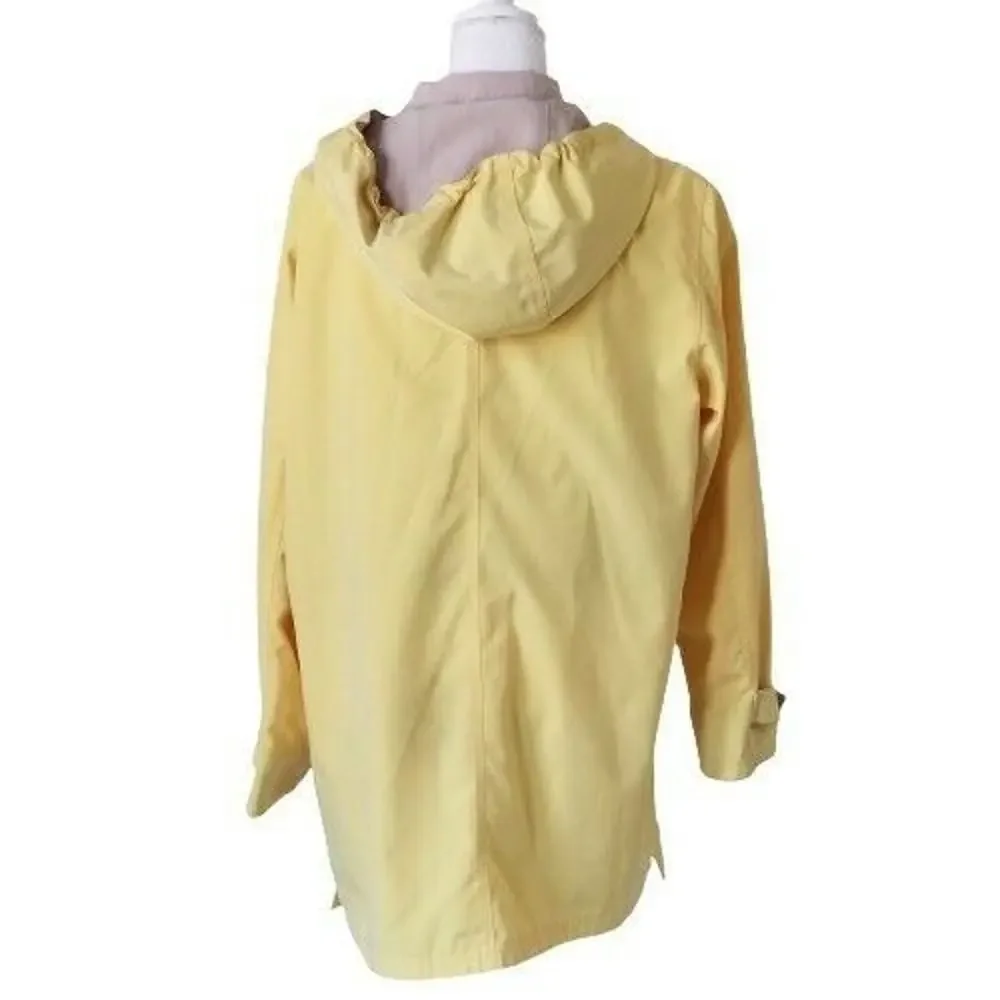 Liz Claiborne All-Weather Coat Hooded Zip and Button Up - Size M